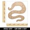 Wiggling Worm Earthworm Unfinished Craft Wood Holiday Christmas Tree DIY Pre-Drilled Ornament